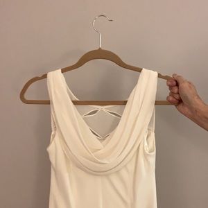 White Formal Midi Dress | Size 4